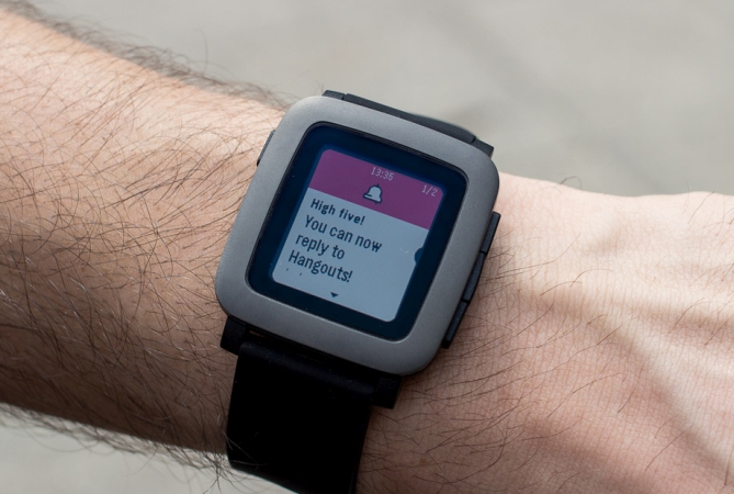 Messaging on Pebble Time - Hangouts