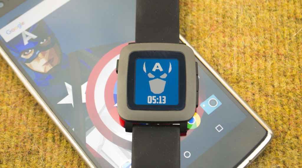 Best Pop Culture Watchfaces for Pebble Time - Captain America