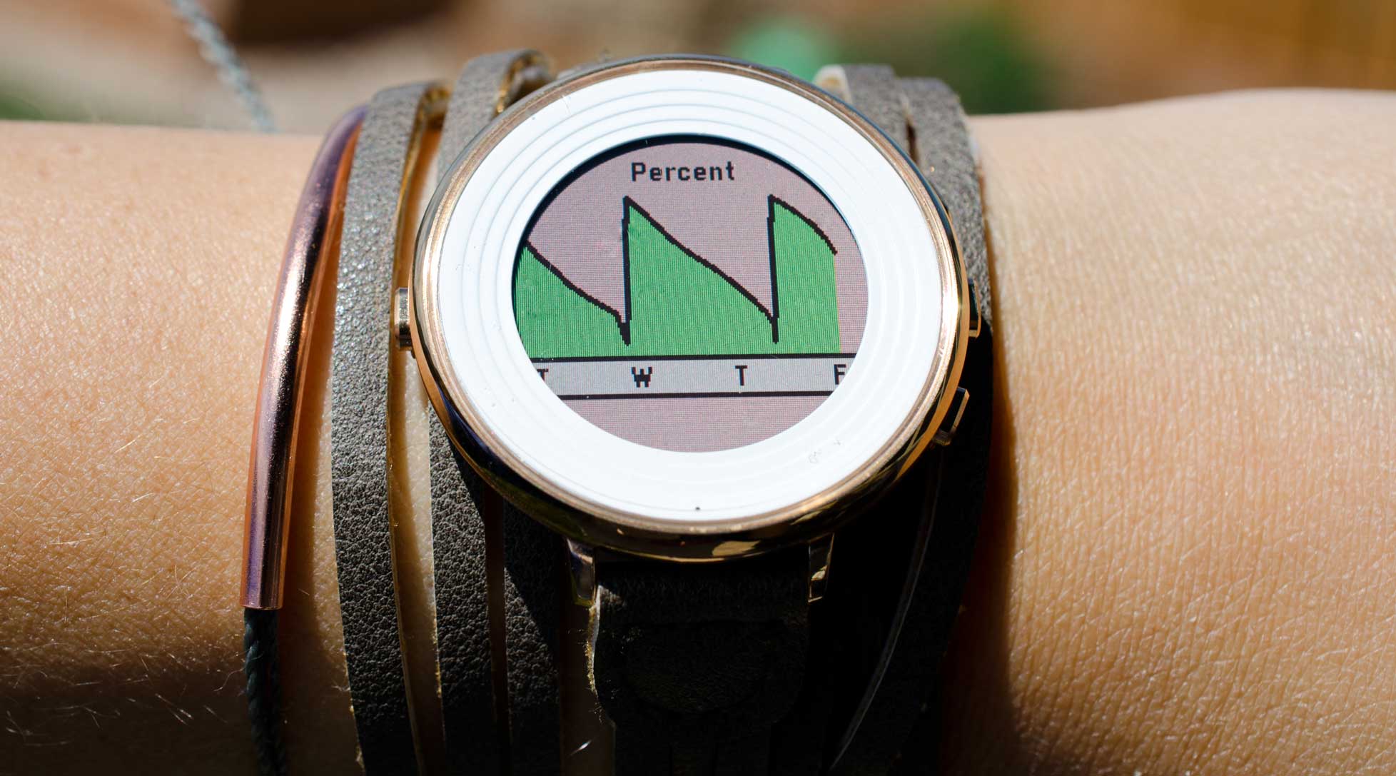 measure pebble time battery life with Battery+
