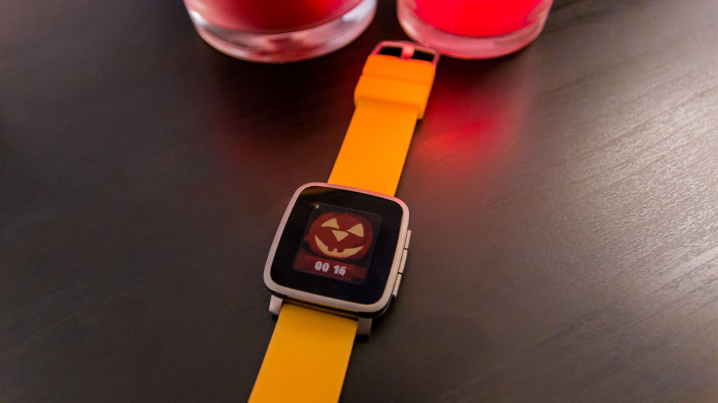 Pebble Watchface: Halloween Pumpkin