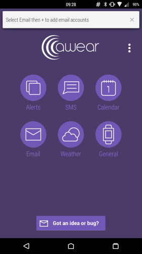 Messaging on Pebble Time - Awear Settings
