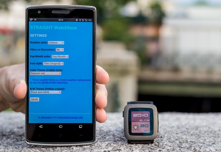 Best Weather Watchfaces for Pebble Time - Straight