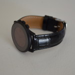 Black Croco Leather Band by Clockwork Synergy