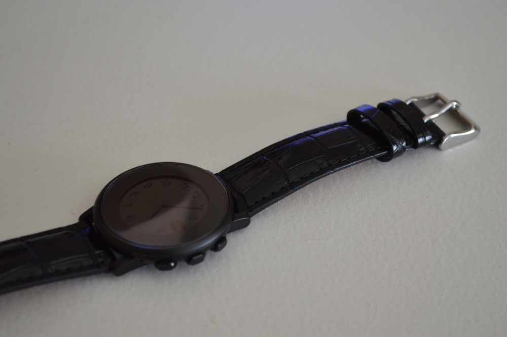Black Croco Leather Band by Clockwork Synergy
