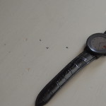 Black Croco Leather Band by Clockwork Synergy