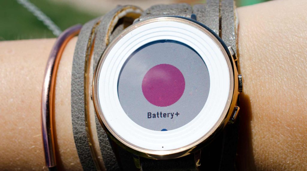 measure pebble time battery life with Battery+