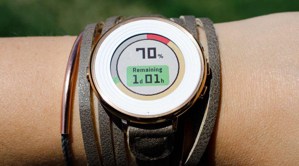 measure pebble time battery life with Battery+