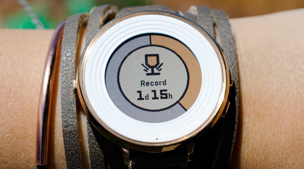 measure pebble time battery life with Battery+
