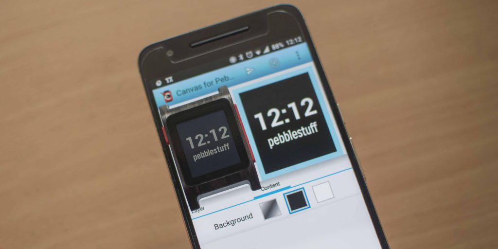 Canvas - Create your own Pebble Watchface